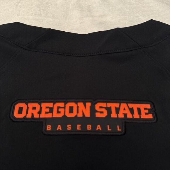 Nike Oregon State Beavers Team Issue Short Sleeve Batting Cage Hot Jacket - Picture 5 of 6